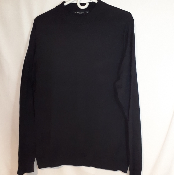Mens Modango Milano Modal Sweater Black Men's Large - Picture 4 of 16